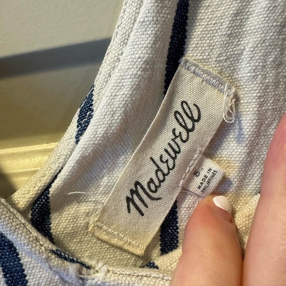 Madewell Striped Pull on Jumpsuit in Marta Stripe - Picture 9 of 12